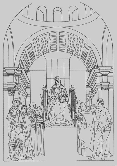Contemporary Engraving of the Pala di Cassiano (Venice) Before Fragmentation by Unbekannt Unbekannt